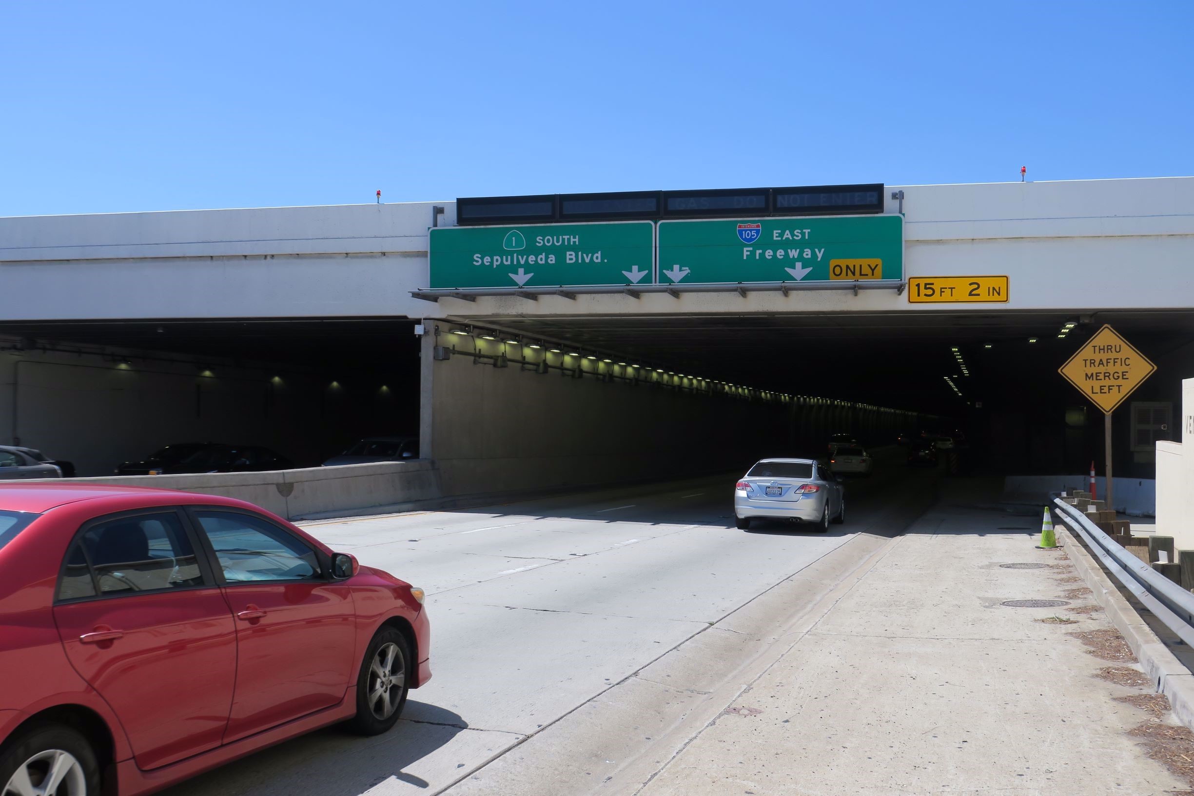 Lane closure map