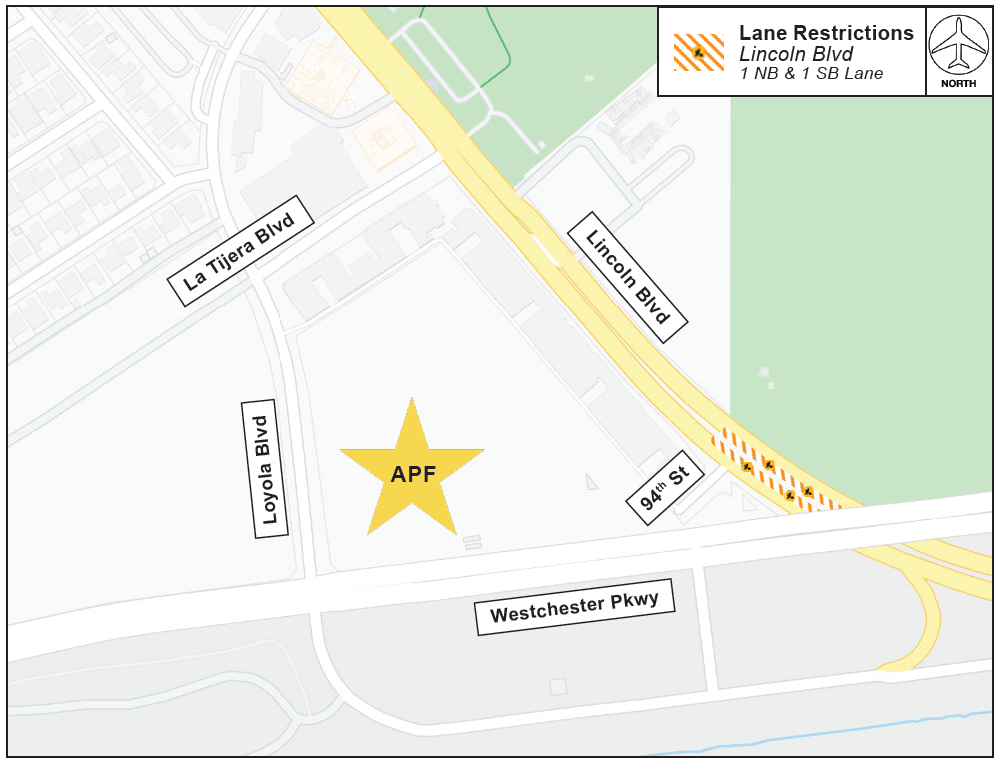 Lane closure map