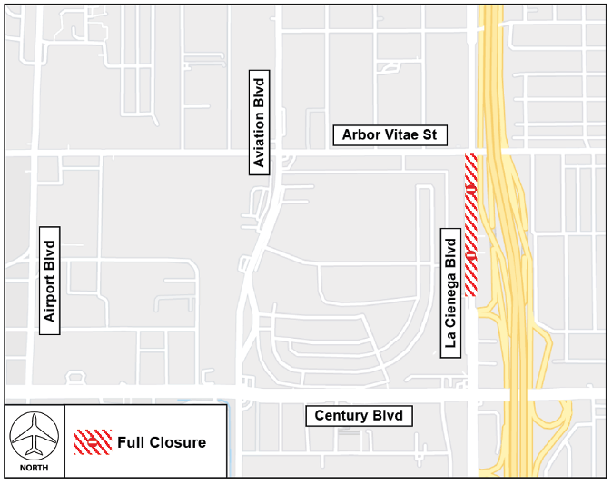 Weekend Closure Map