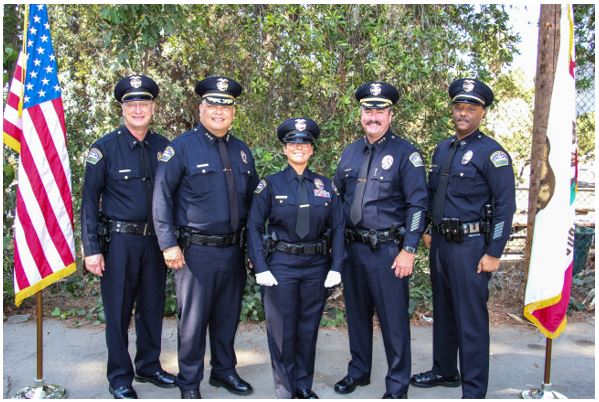 Chief of Airport Police David L. Maggard Jr., Captain Greg Staar, Officer Alexandra Hurd, Captain Tyrone Stallings