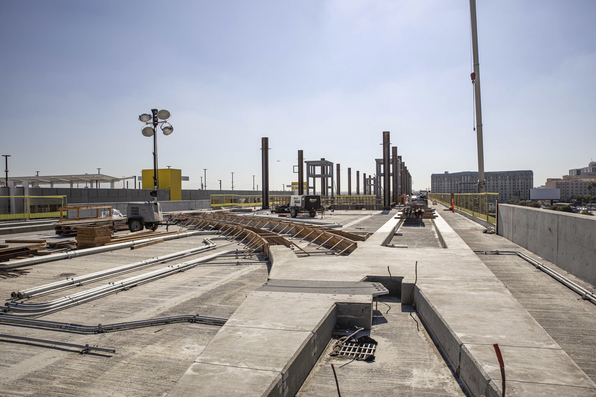 Picture - At the future Intermodal Transportation Facility-West station